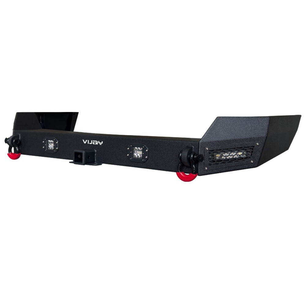 Steel Rear Bumper For 1999-2004 Jeep Grand Cherokee WJ with LED