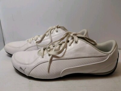 Puma Drift Cat 5 Carbon 361137 03 White Casual Shoes Sneakers Men's Size 13