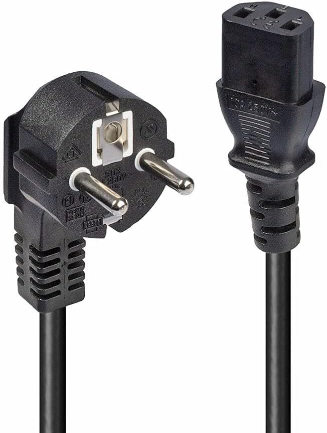 Lindy 30335 Iec-netzkabel 2m Schuko-winkelstecker Iec320c13 Neu Ovp