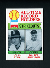 Nolan Ryan 1979 Topps All-Time Records (HOF) California Angels #417 EX-MT