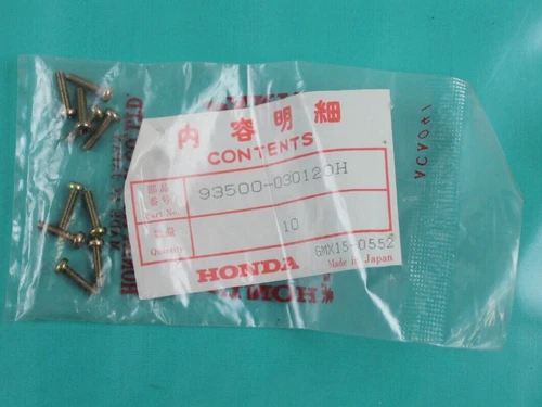 NOS Honda Pan Screw (3x12) 93500-03012-0H (1 piece)
