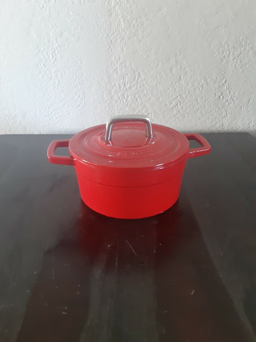 Martha Stewart Quart Collector's Enameled Cast Iron Dutch Oven Red