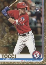 CARLOS TOCCI 2019 Topps Series 2 GOLD Parallel #to/2019 - TEXAS RANGERS - #649