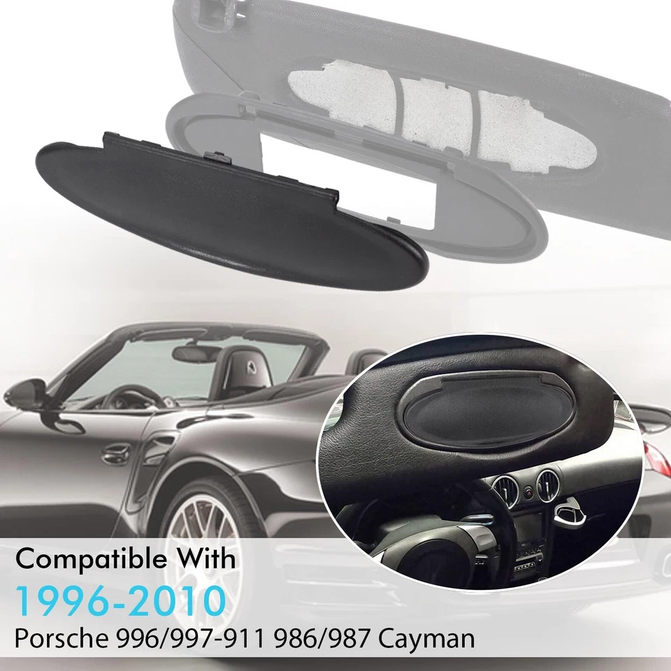 Driver or Passenger Side Sun Visor Mirror Covers for 96-10 Porsche 996 997 911 Foto 3 de 4