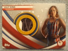 Tarjeta de recuerdos de plata Lilly King 2020 Topps OLYMPICS TEAM EE. UU./99 #USAM-LK