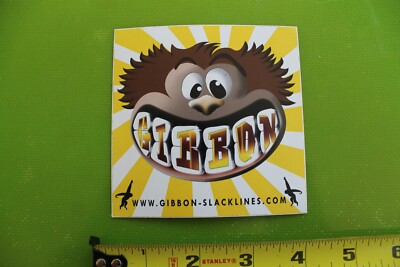 Gibbon Slack Lines OG Sloth Monkey Tie Downs Straps V27B Vintage Surfing STICKER