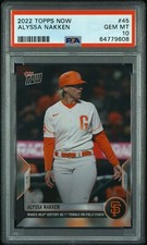 💎🧨 2022 MLB TOPPS NOW Card #45 ALYSSA NAKKEN FIRST FEMALE COACH ON FIELD 🦋🏆