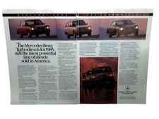 Vintage 1985 Mercedes-Benz Turbodiesels Print Ad – Powerful Line of Diesels USA