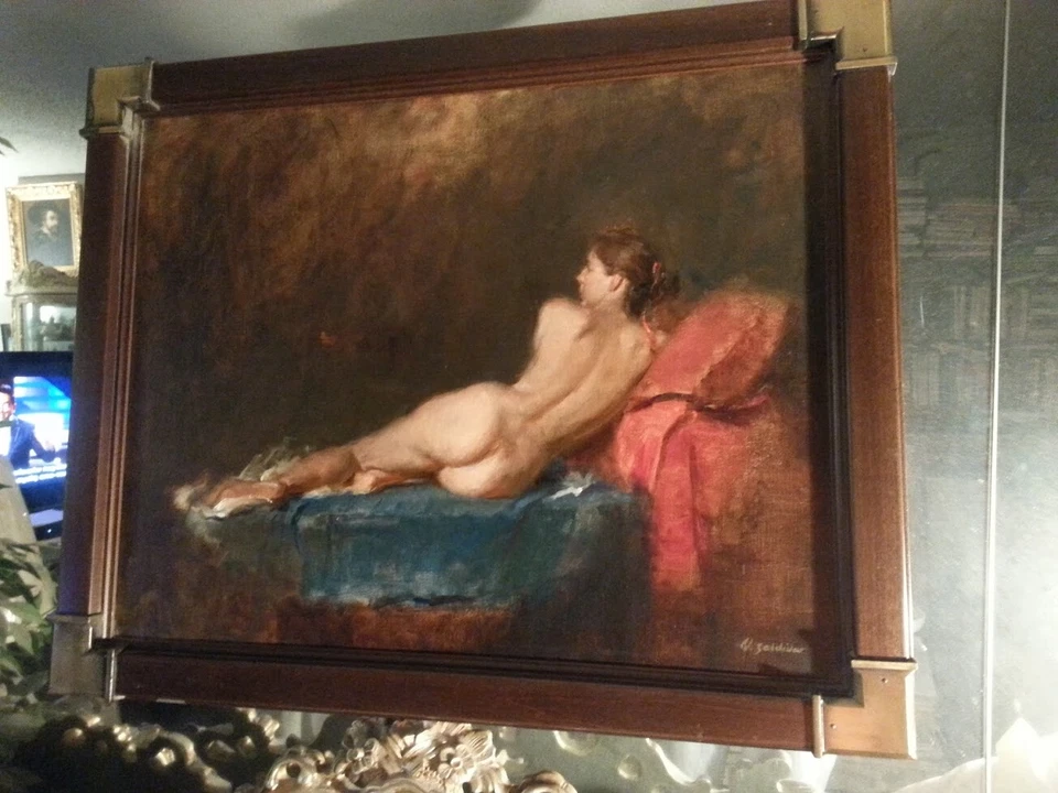 ¡MAESTRO REALISTA!! DESNUDO RECLINADO por: VICTOR ZALDÍVAR INCREÍBLE, DE HECHO Foto 2 de 4