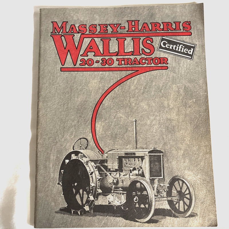 1929 MASSEY-HARRIS WALLIS 20-30 TRACTOR BROCHURE -  REPRINT