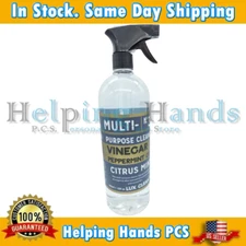 NEW Lux Clean Vinegar & Peppermint Oil No 3 Multi Purpose Spray Cleaner 32 fl oz