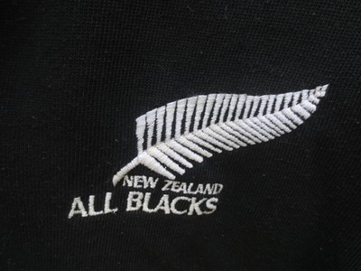 Maillot Vintage All Blacks Années 90 – Taille L, Manches Longues – Occasion Bon état, Taches Notées