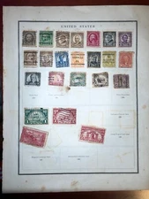 Early 1900 collection of rare United States stamps presidents. Washington etc. 