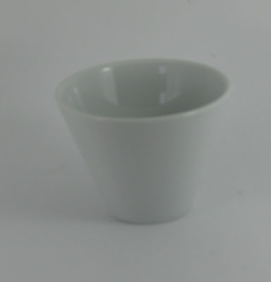 Konische Schalen Porzellan 10cmx8cm Schale weiß Muster Dip Topf Beilagenschalen - 6er Pack