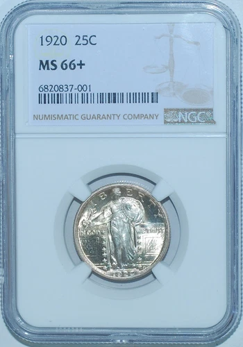 1920 P NGC MS66+ Standing Liberty Quarter