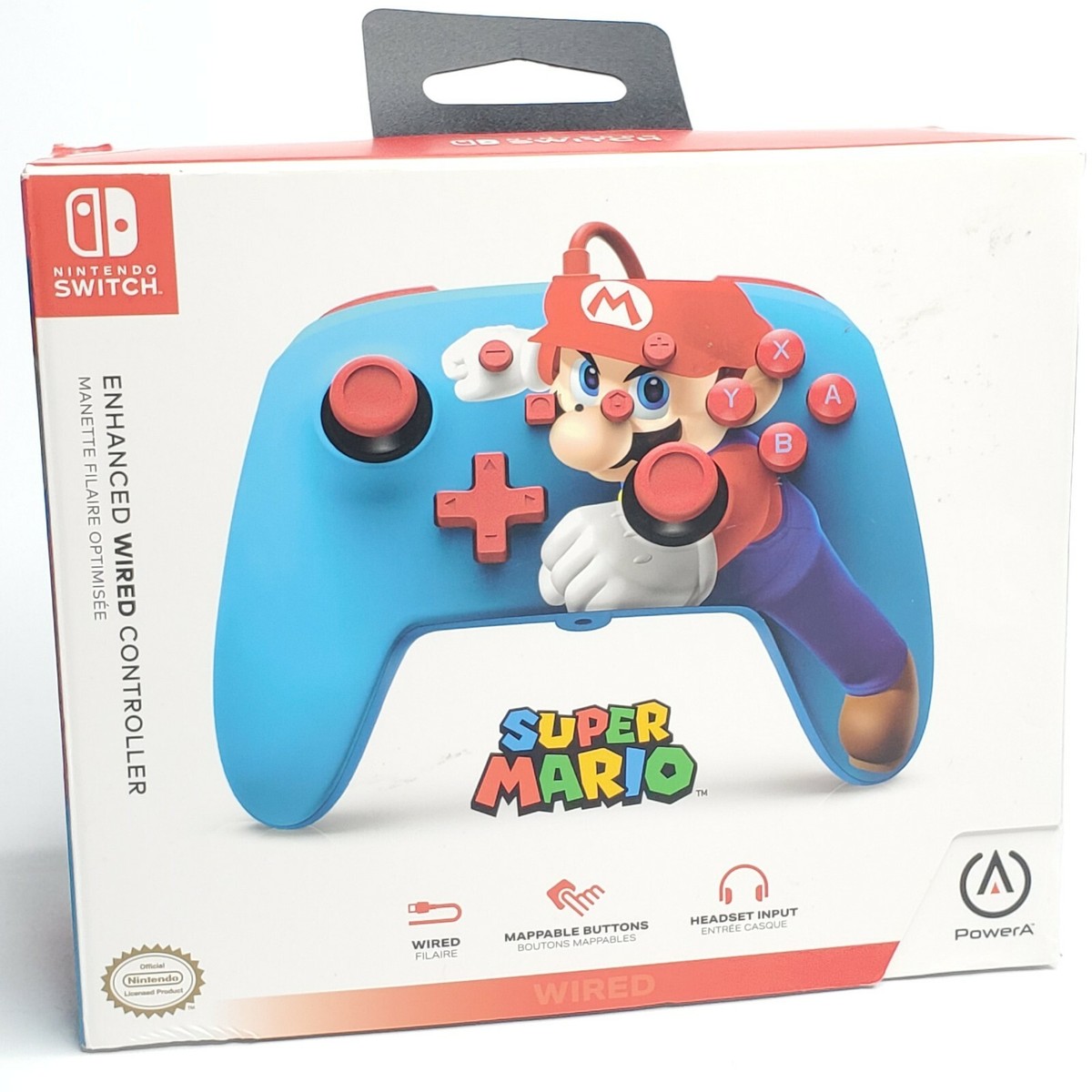 Nintendo Switch Enhanced 10 ft. Wired Controller Super Mario