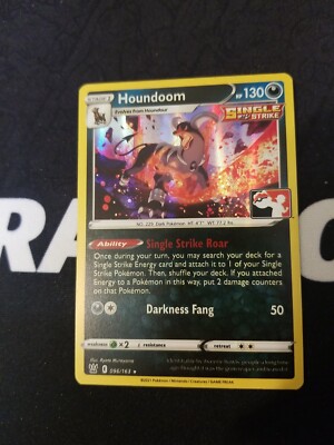Pokemon TCG Prize Pack Card 096/163H Houndoom Holo