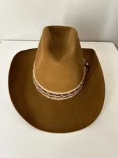 John B. Stetson Vintage 4X Beaver Western Cowboy Hat Brown 7 1/8