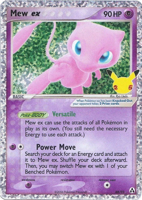 Mew Ex 88/92 Celebrations: Classic Collection