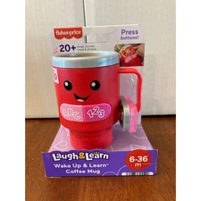 Fisher-Price Laugh & Learn Wake Up & Learn Coffee Mug 20+ Sounds Songs