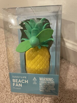 Sunnylife Sunny Life Pineapple Portable Beach Fan Travel Fan Cooling Fan NWT $30