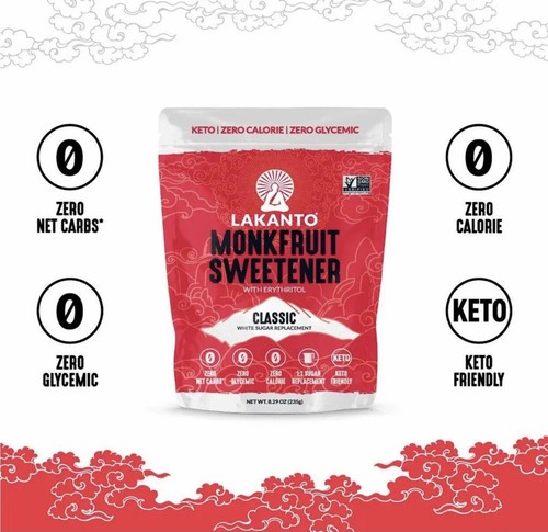 Dolcificante Al Frutto Del Monaco Con Eritritolo, Classico, 235 G - Foto 2