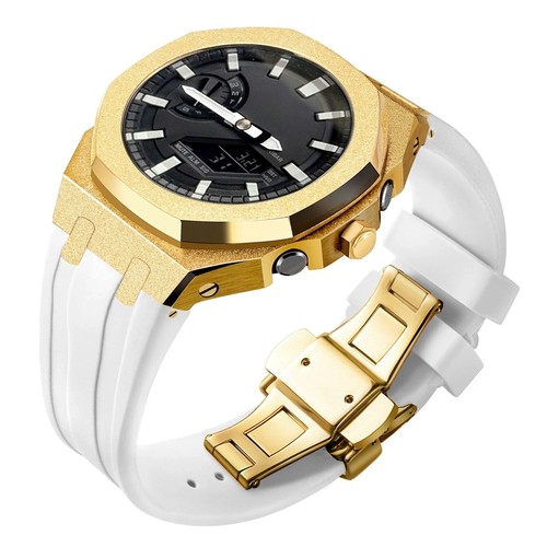 Metal Case Bezel Band DIY Frosted Craft Mod Kit For Casioak G-Shock GA2100/2110 - Picture 50 of 53