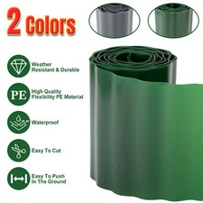 10-25cm wide 9m Garden Lawn Grass Edging Border Fence Panel Plant Wall Separator