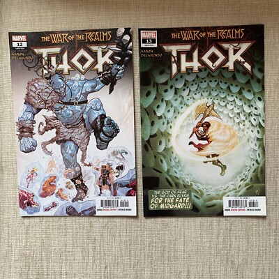 The War Of The Realms Marvel Thor Comics 2019 Set #716-720 + #1