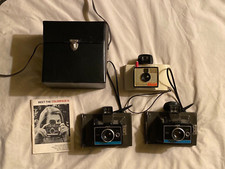 Lot of 3 Vintage Polaroid Cameras - Colorpack II, Swinger Model 20 Untested
