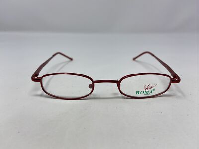 VIVA ROMA 516 SHINY WINE 41-20-125 RED FULL RIM EYEGLASSES FRAME FS49