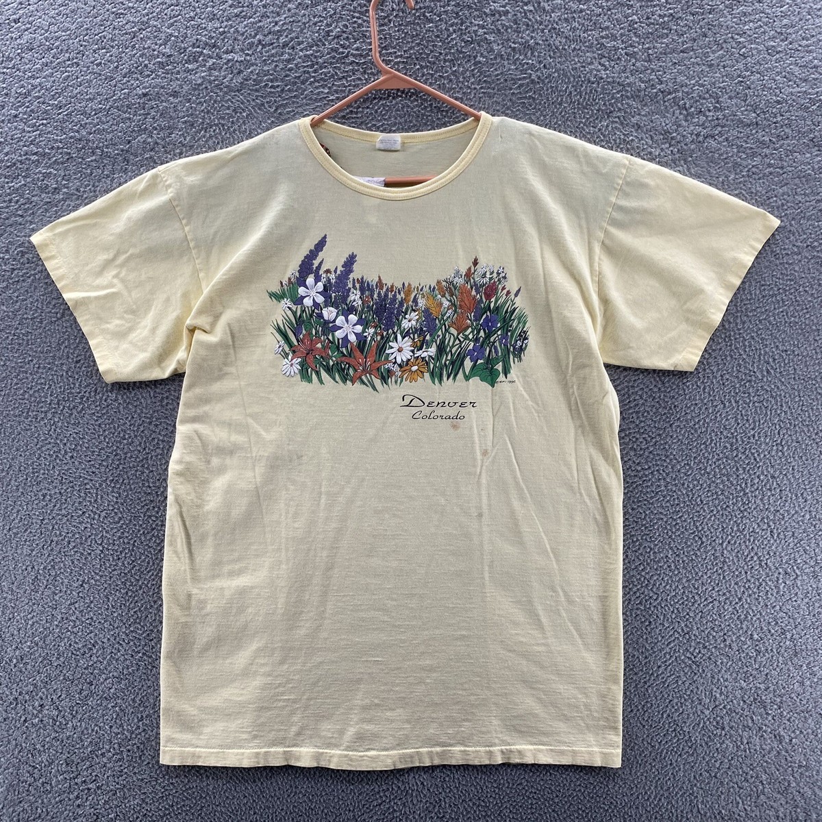 VINTAGE Nature T Shirt Women One Size Sleep Oversized Graphic 1990