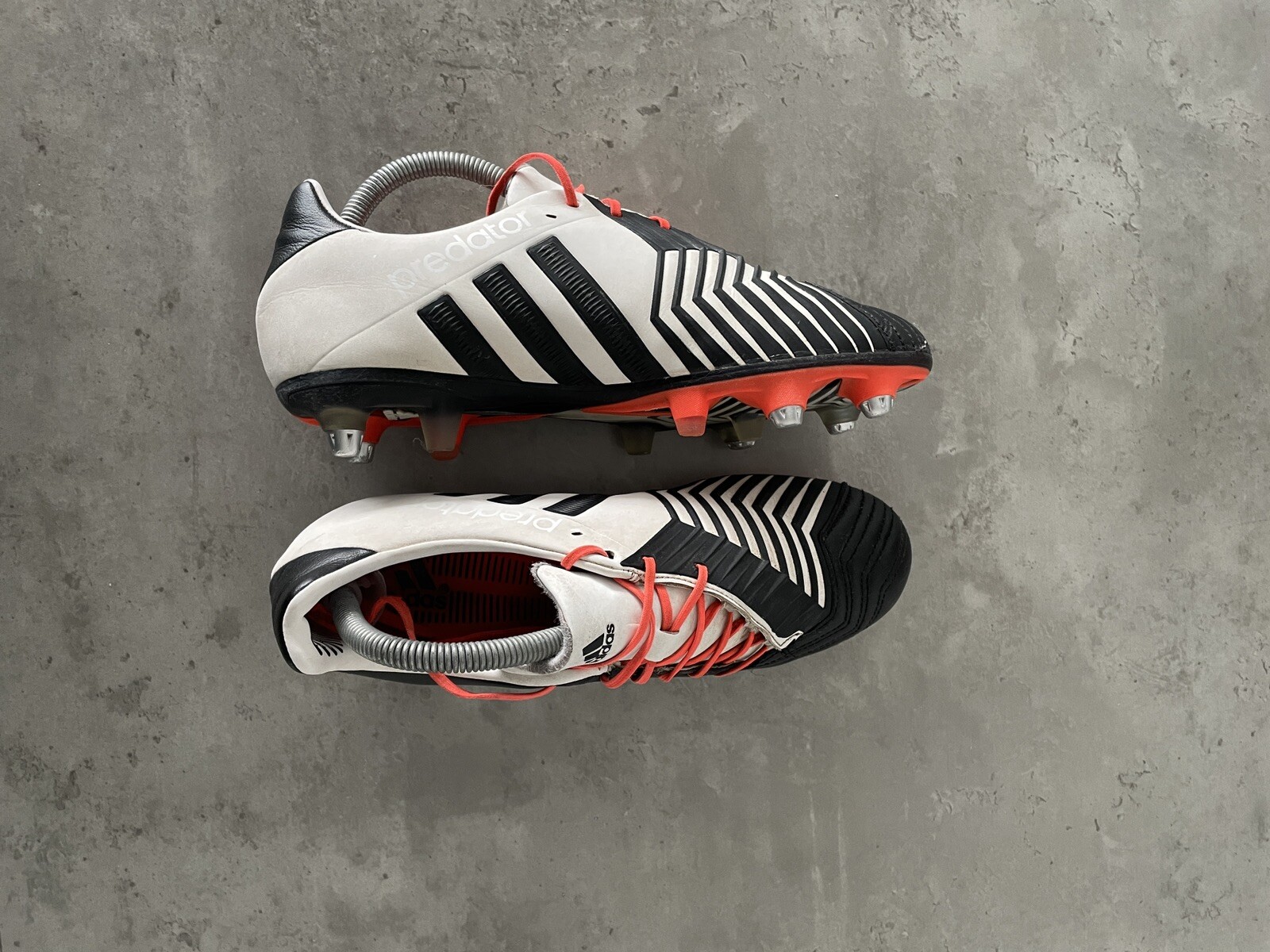 Adidas Predator Incurza Rugby Boots UK 7 Soft Ground Black/ White eBay