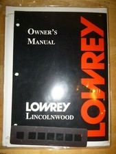 Genuine LOWREY Organ Owner's Manual Model NL-30x Lincolnwood early 1990's 