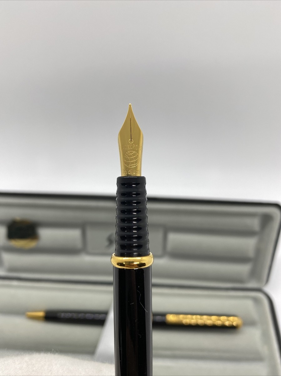 Stylo Plume Inoxcrom Sakyō - Avec Stylo Bille, Vert Et Violet, état Neuf