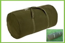 Heavy Duty Canvas Swag Carry Bag Large Duffle Travel Luggage Olive 3 Sizes New