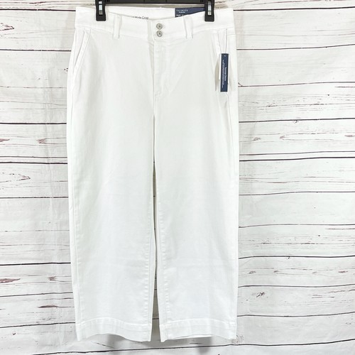 High Rise Wide Crop Jeans White 