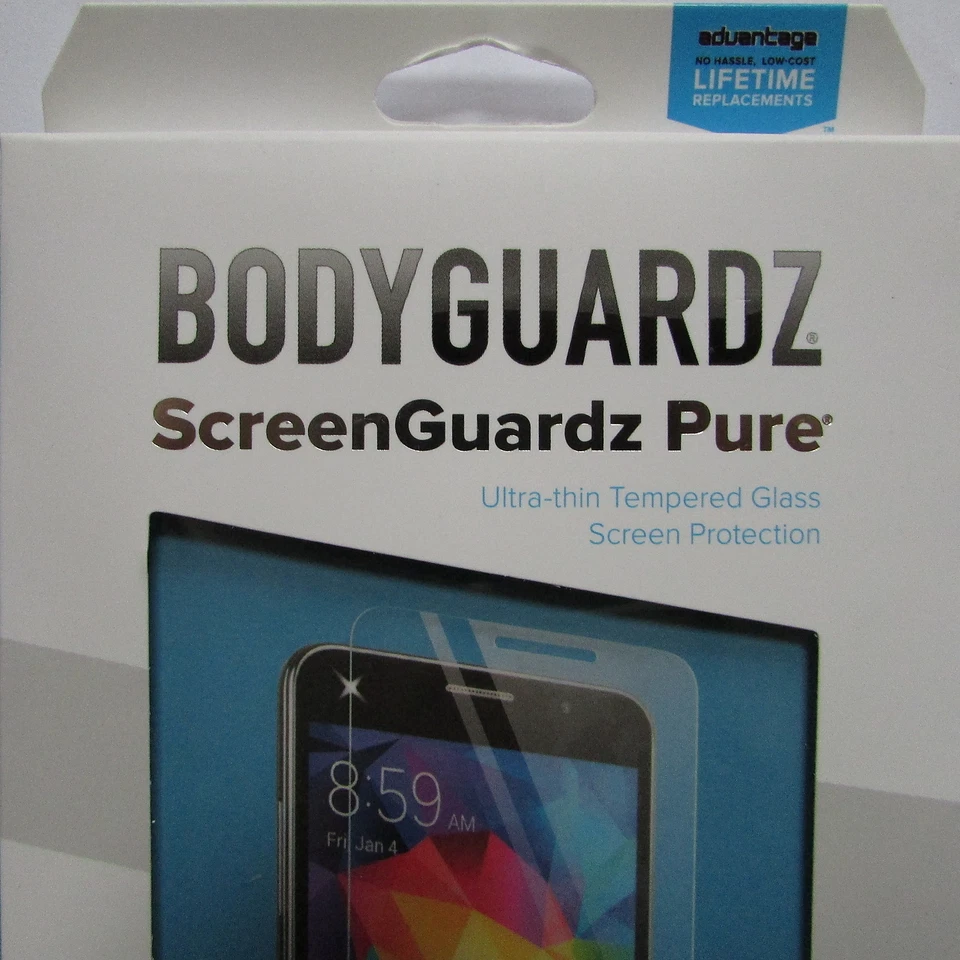 Protector de pantalla de vidrio templado puro BodyGuardz Samsung Galaxy Mega 2-nuevo sellado Foto 2 de 4