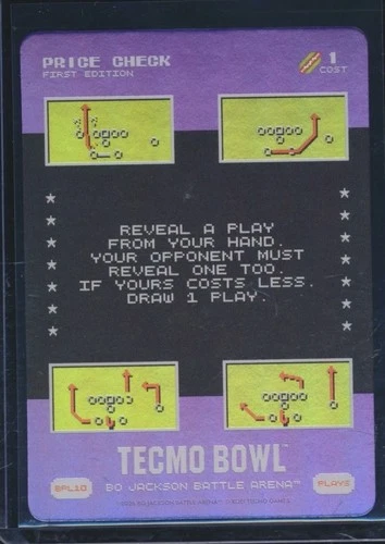 PRICE CHECK FIRST EDITION 2026 BO JACKSON BATTLE ARENA TECMO BOWL HOLO #BPL10