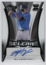 2020 Leaf Trinity Clear Auto Green 6/20 AJ Vukovich #CA-AJV Auto 07rd