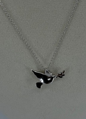 Affinity Diamond, Solid Silver, Dove of Peace (20'' Necklace)