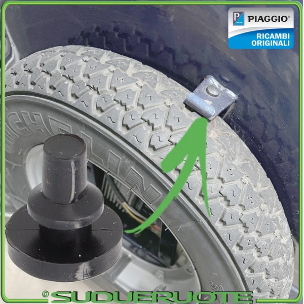 Original Piaggio Gommino Tampone FüR Vespa 125 150 200 PX Rally GS 160-image