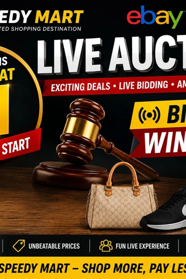 Live Auction Madness | All Items Start at £1