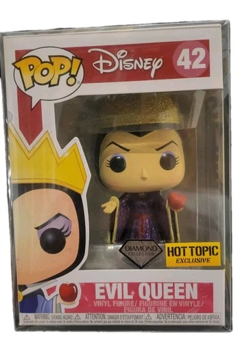 Funko Evil Queen Diamond Pop Vinyl Hot Topic Exclusive Disney Figure #42