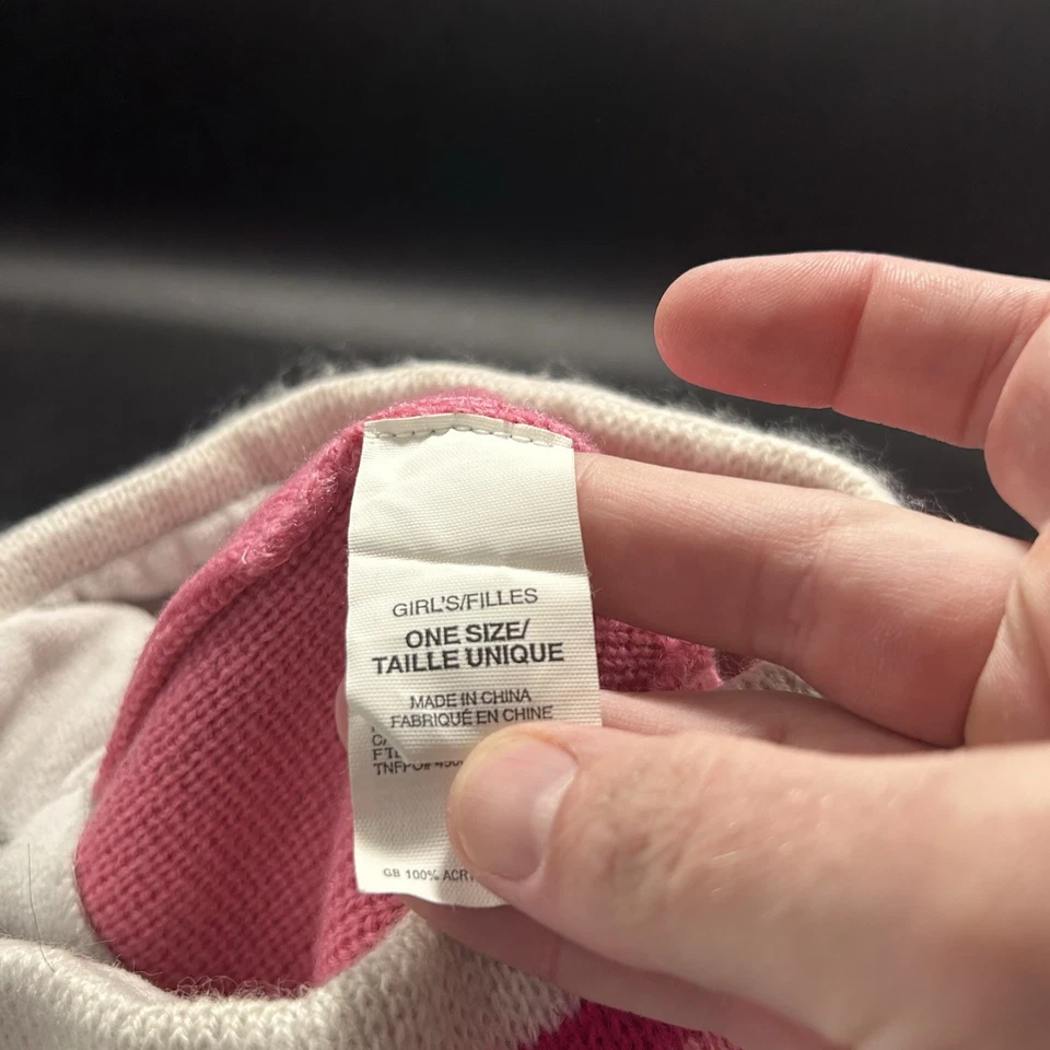 Gorro The North Face para niña talla única rosa tejido acrílico Foto 4 de 4