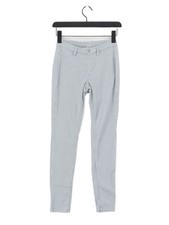 Uniqlo Women's Suit Trousers M Blue Striped 100% Other Skinny Dress Pants