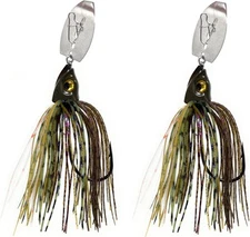 Reaction Tackle Tungsten Bladed Jig Heads for 1/2 oz (2-pack), Bluegill 