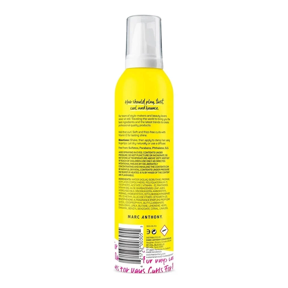 Marc Anthony Curl Enhancing Styling Foam, Extra Hold, Strictly Curls - Vitamin E - Image 2 of 4