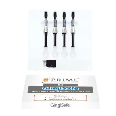 Prime Dental Gingisafe Light Cure Gingival Barrier Kit (10% off + Free Shipping)