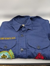 Vintage Cub Scouts BSA Uniform Lot Shirt Pants Hat Belt Patches 1969